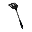 12’’ Black Nylon Slotted Spatula Stainless Steel Handle Kitchen Tools Utensil Spatula Flipper