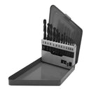 13 Pc HSS 1-16'' - 1-4'' By 64ths Jobber Drill Set Metal Index Straight Shank Drill