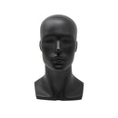 13''H Matte Black Fiberglass Male Head Mannequin Retail Display Fixture