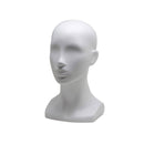 13''H Matte White Fiberglass Female Head Mannequin Retail Display Fixture