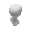 13''H Matte White Fiberglass Female Head Mannequin Retail Display Fixture