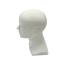 13''H Matte White Fiberglass Male Head Mannequin Retail Display Fixture