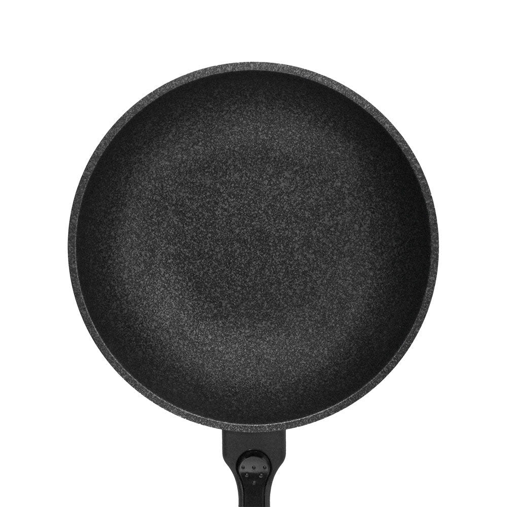 13-1-4'' Non-Stick Marble Wok Cooking Frying Pan Gas Stove Burner Cookware