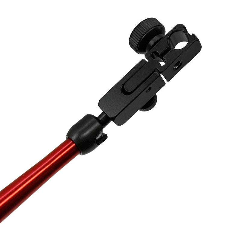 135 LBS Magnetic Base Dial indicator Holder w- Fine Adjustment Mech Arm Red Aluminum Alloy