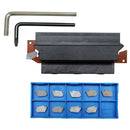 14 PC 5/8" SHANK Self-Lock Carbide Positive Stop Blade Cut-Off NCIH26-3 SLTBN16-5