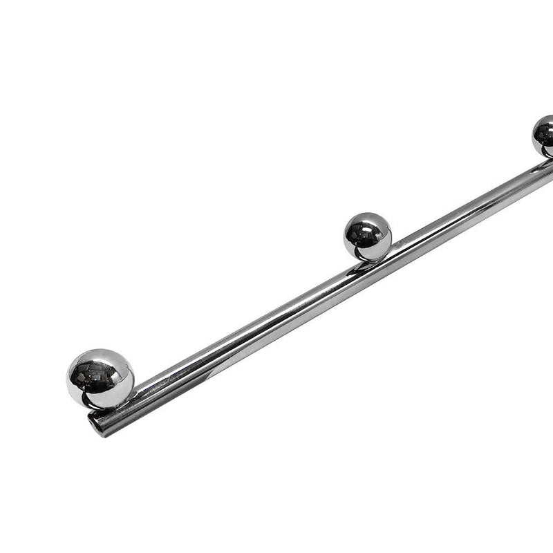 14" Long Chrome Pegboard 6 ball Waterfall Hanging Fixture Display