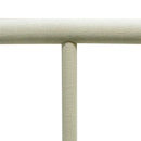 14" x 18" Beige Linen Wrapped Oval Single Round T-Bar Jewelry Display Watches Necklaces Bracelets Holder