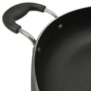 14'' Aluminum Low Pot Cookware Deep Cooking Non Stick Coating Wide Wok Style