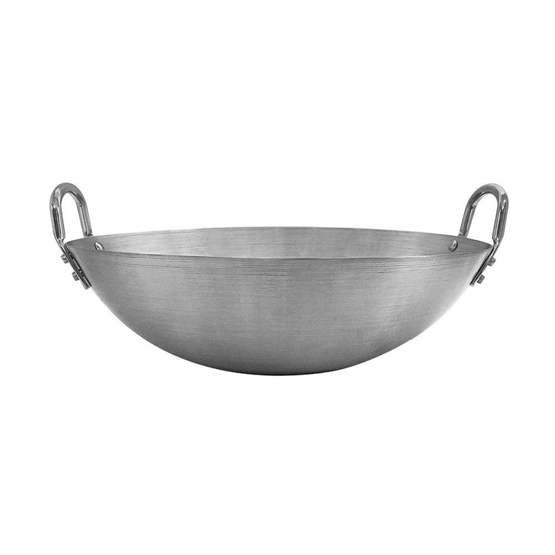 14'' Stainless Steel Wok With Handle Cookware 4-1-2'' Depth