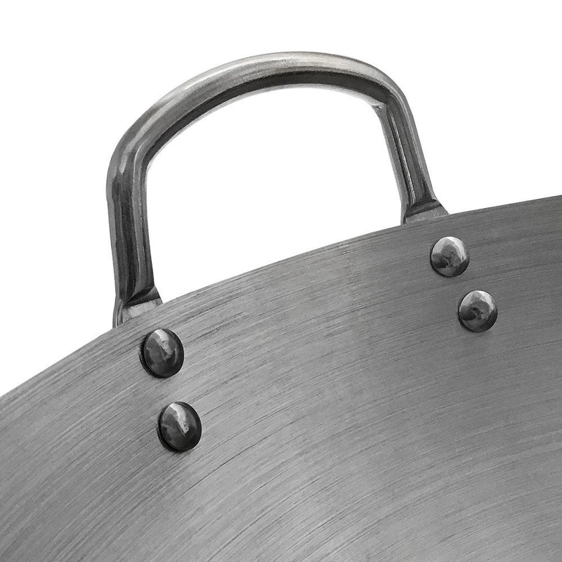 14'' Stainless Steel Wok With Handle Cookware 4-1-2'' Depth
