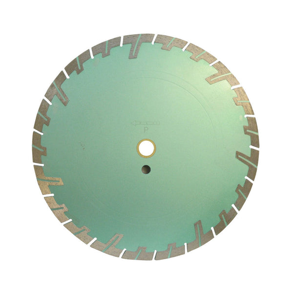 14'' x .125'' x 1'' - 20mm Turbo Segmented Wet and Dry Saw Blade 10mm Rim