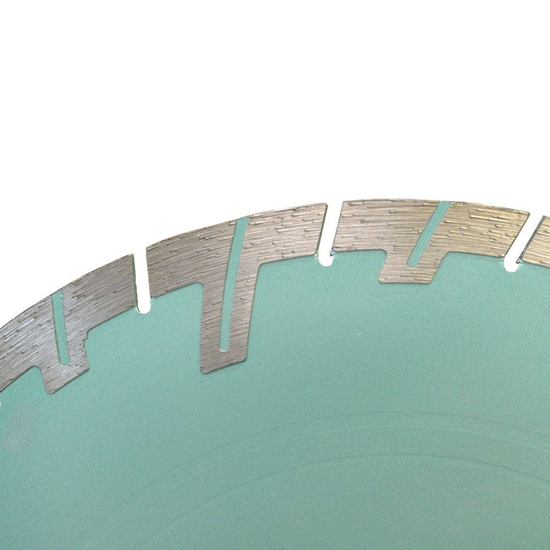 14'' x .125'' x 1'' - 20mm Turbo Segmented Wet and Dry Saw Blade 10mm Rim
