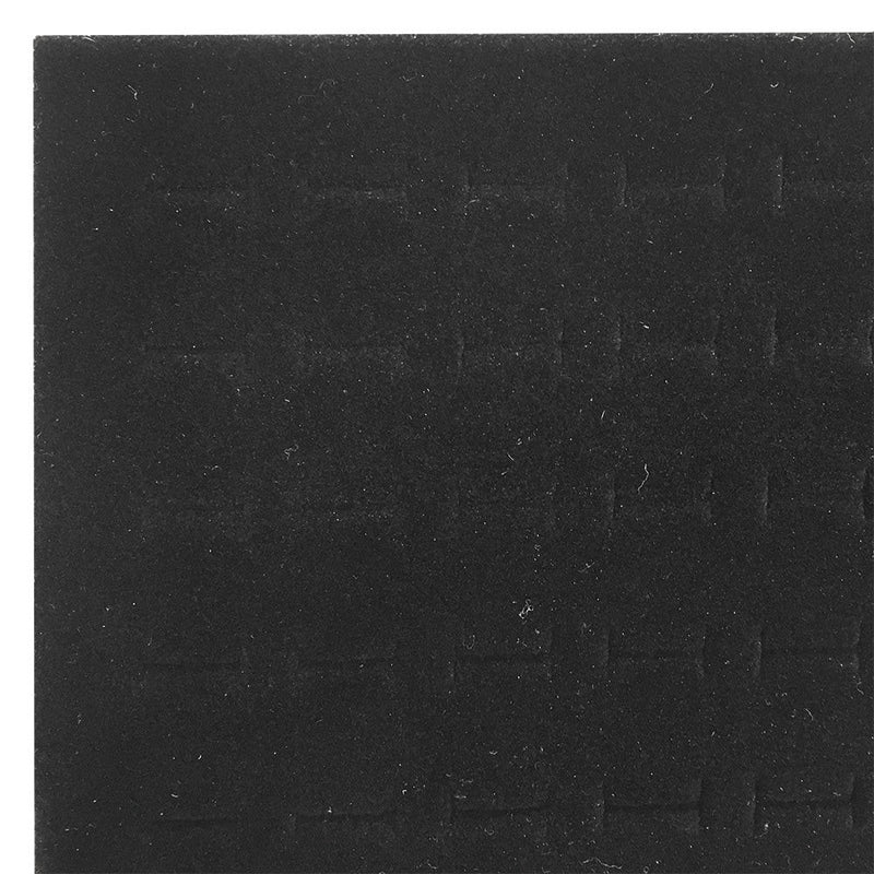 14'' x 7-1/2'' x 1/2'' Black Velvet Foam Ring Insert 72 Slots Jewelry Display Tray Insert