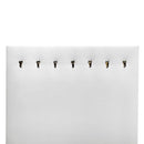 14'' x 7-3/4'' White Faux Leather 7 Hooks Easel Chain Necklace Display Retail Store Shop Fixture