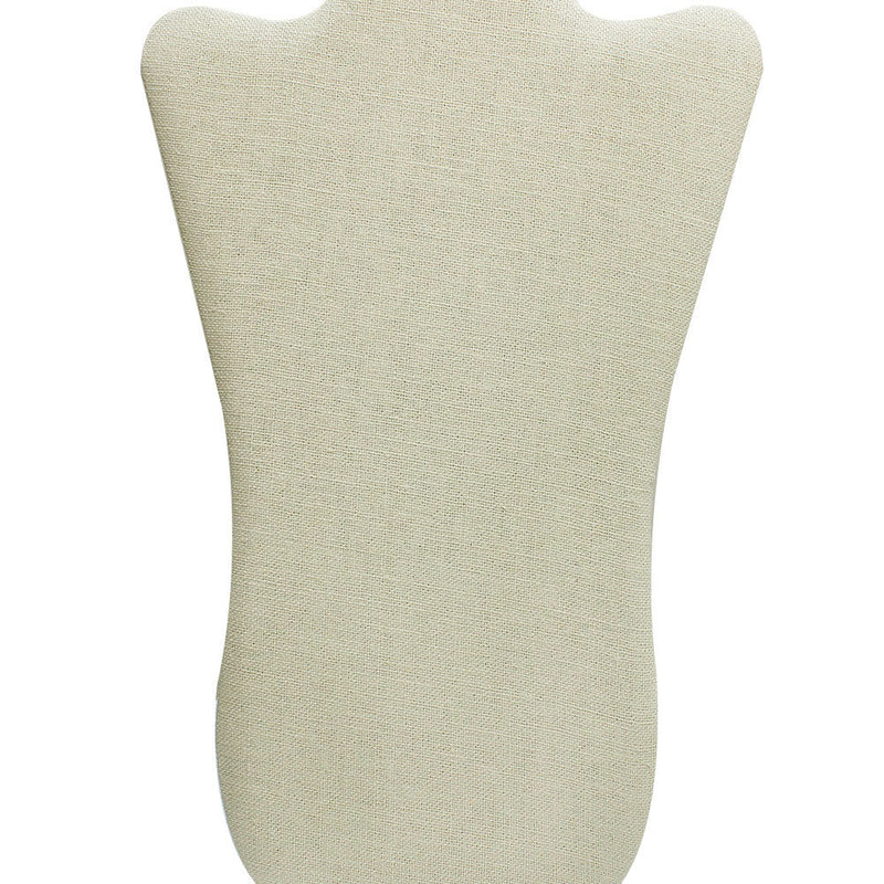 14-1/4" x 9-7/8" Necklaces Easel Pad Soft Linen Beige Jewelry Organizer Displays Stand Holder