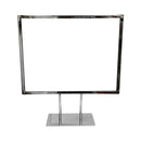 14-1/4'' x 11-1/4'' Counter Cardframe Display Clothes Rack Fixture Sign Holder Chrome Plated Steel