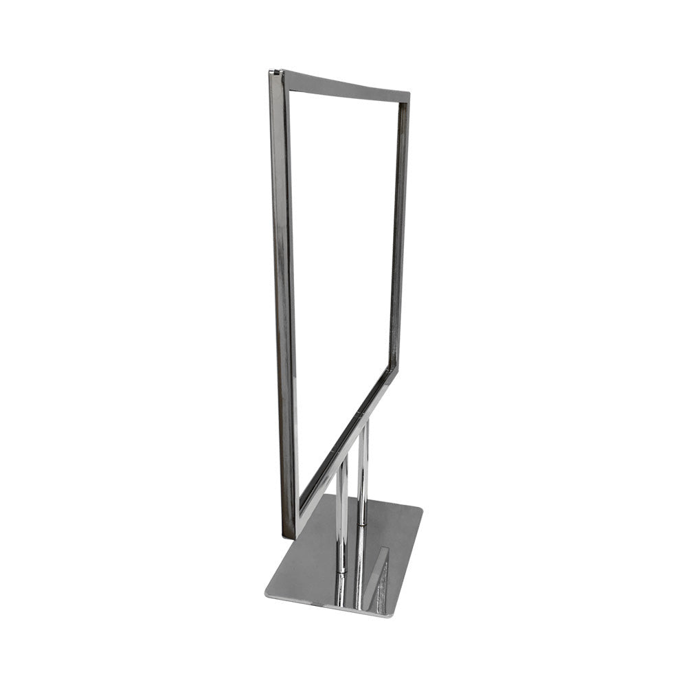 14-1/4'' x 11-1/4'' Counter Cardframe Display Clothes Rack Fixture Sign Holder Chrome Plated Steel