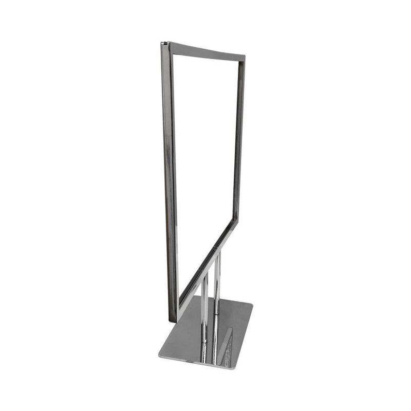 14-1/4'' x 11-1/4'' Counter Cardframe Display Clothes Rack Fixture Sign Holder Chrome Plated Steel