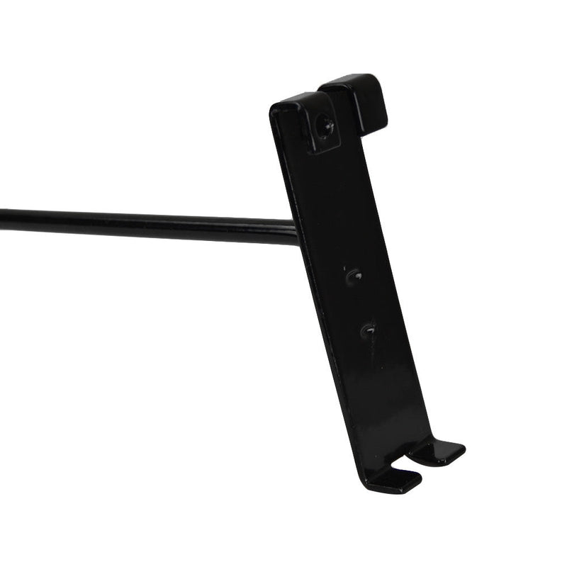 15 Pc GLOSS BLACK 12" Long Gridwall Hooks Grid Panel Display Wire Metal Hanger Retail Store