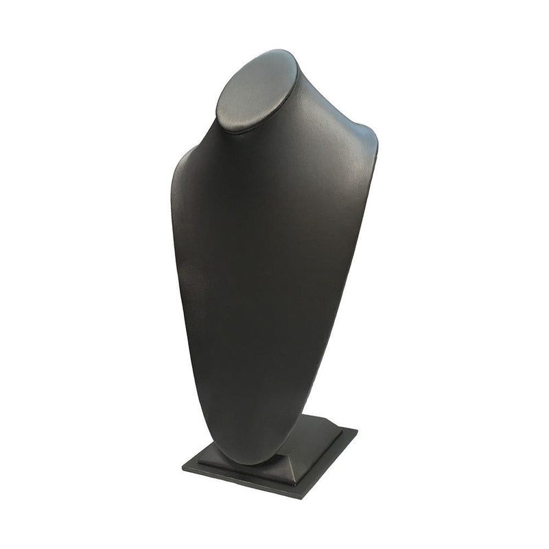 15''H Slate Gray Leatherette Necklace Stand Display Fixture Retail Store Showcase