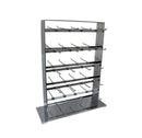15''L x 18''H Polished Chrome 40 Hooks Double Sided Jewelry Display Retail Store Fixture