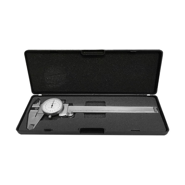 150mm Precision Stainless Steel Metric Dial Caliper 0.02mm Graduation Shockproof