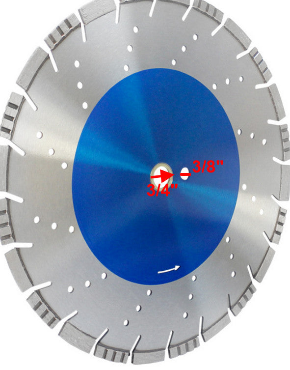 16" x .140'' x 1'' Diamond Saw Blade All Pro Cutter Rebar Concrete Brick Stone