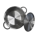 16"W x 5"H Stainless Steel Cazo Carnitas Caso Pot W- Lid Outdoor Cook Stove Wok
