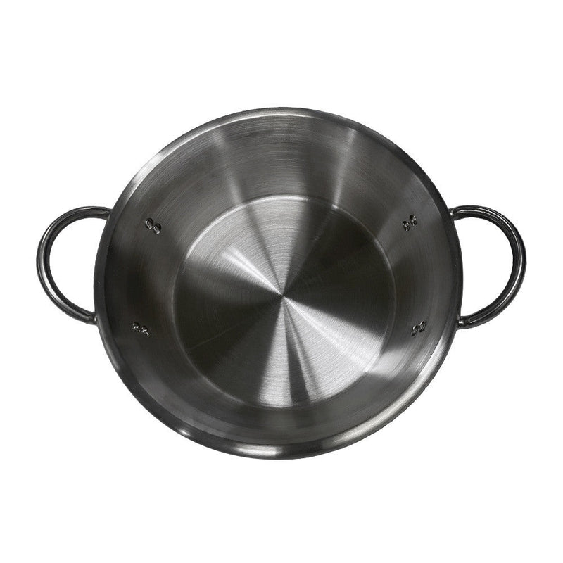 16"W x 5"H Stainless Steel Cazo Carnitas Caso Pot W- Lid Outdoor Cook Stove Wok