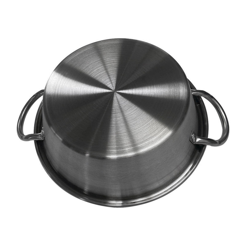 16"W x 5"H Stainless Steel Cazo Carnitas Caso Pot W- Lid Outdoor Cook Stove Wok