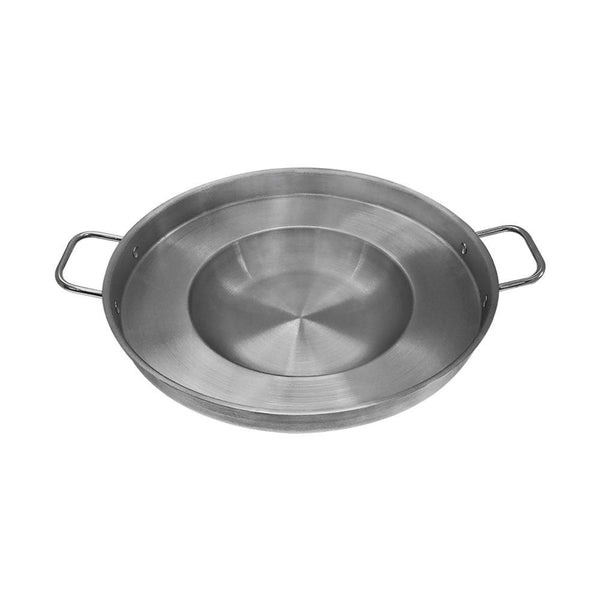 16'' Stainless Steel Concave Comal Frying Pan 3-1-2'' Depth Cookware