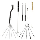 HVLP spray gun cleaning brushes and wire tools set for maintenance