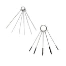 Airbrush and paint spray gun maintenance tools with wire cleaners