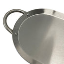 17'' x 8-1/2'' Stainless Steel Oval Serving Platter Ottoman Tray with Handles