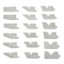 18 PC Stainless Steel Angle Gage Gauge Set Range: 5 - 90 Degree Machinist Tool