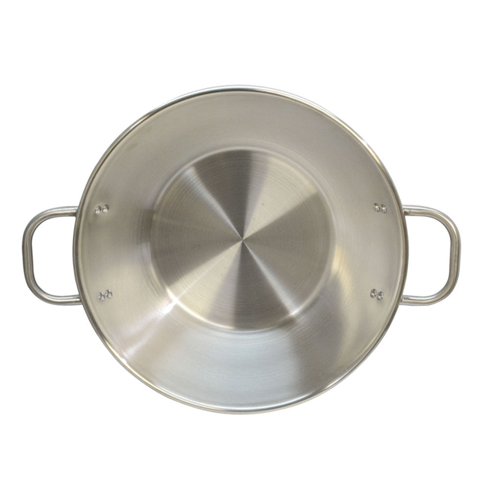 19 Inch Stainless Steel Carnitas Cazo - Outdoor Cooking Pot For Gas Stove