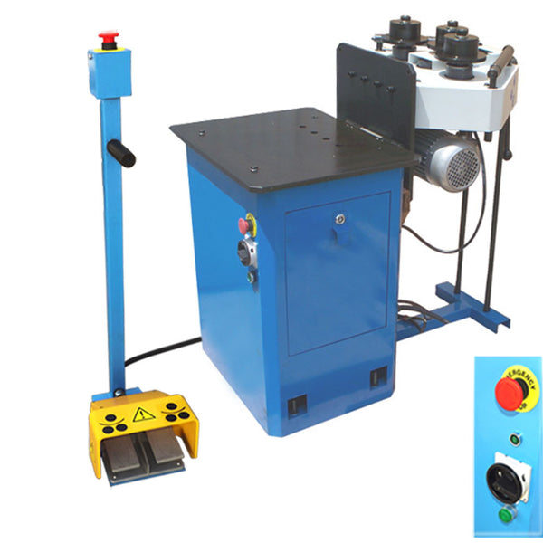 1HP HV Ring Band Steel Roller Pinch Roll Bender Bending Machine Round Square 1-1/4" Tube Pipe