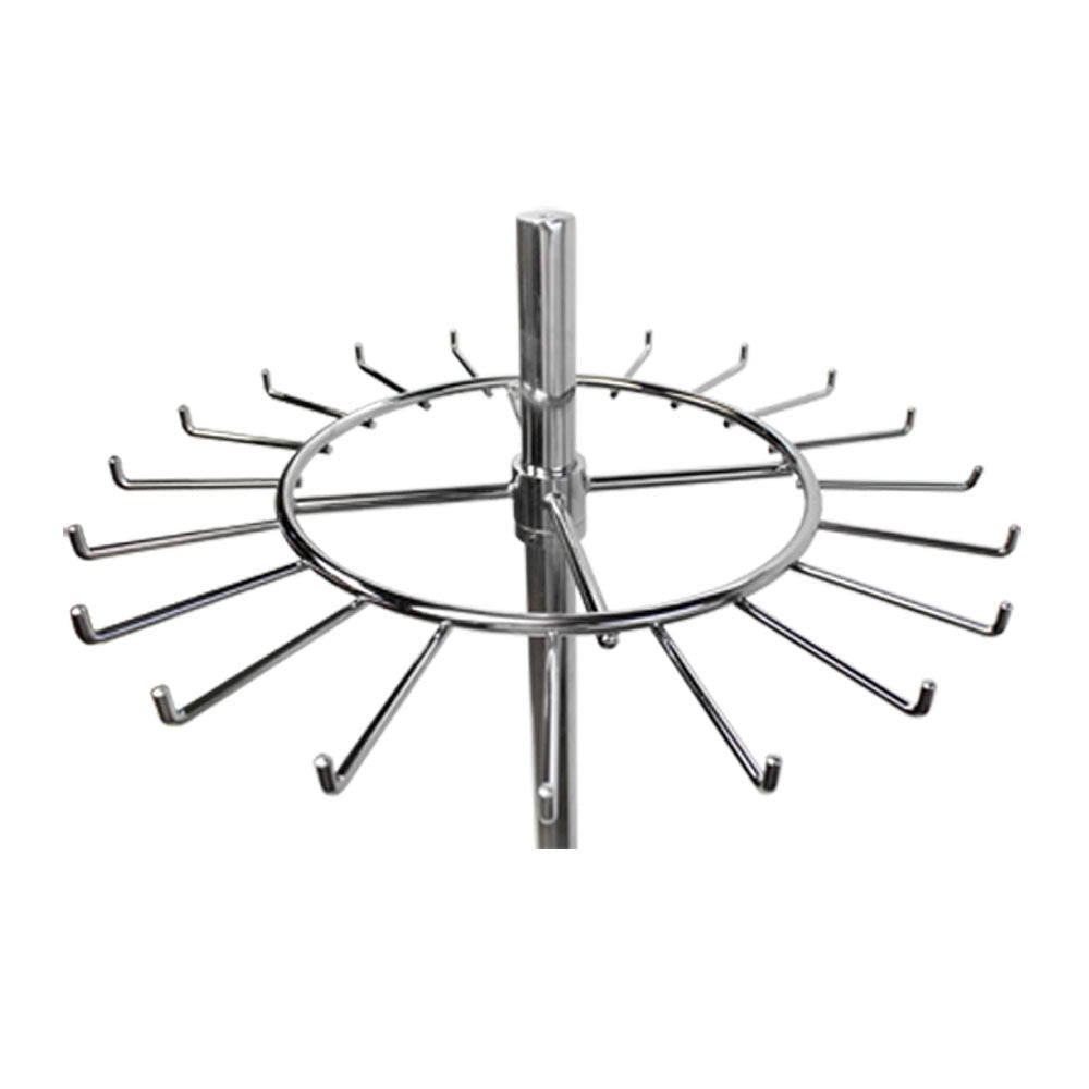 2 ChromeTier Revolving Belt Tie Clothes Rack Rotating Garment Retail Hanger