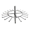 2 ChromeTier Revolving Belt Tie Clothes Rack Rotating Garment Retail Hanger