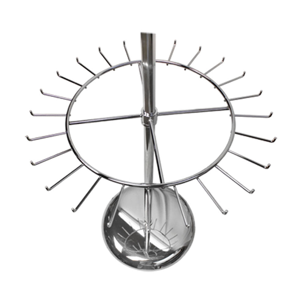 2 ChromeTier Revolving Belt Tie Clothes Rack Rotating Garment Retail Hanger
