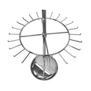 2 ChromeTier Revolving Belt Tie Clothes Rack Rotating Garment Retail Hanger