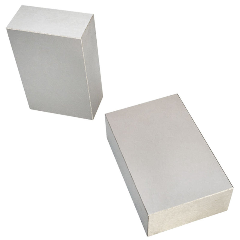 2 PC 1 2 3 Metal Blocks NO Holes Milling Drilling Machining Precision Block