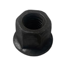 2 Pc 1/2"-13 Thread Flange Nut Steel Hex Threading Black Oxide Finish