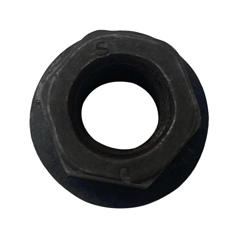 2 Pc 1/2"-13 Thread Flange Nut Steel Hex Threading Black Oxide Finish