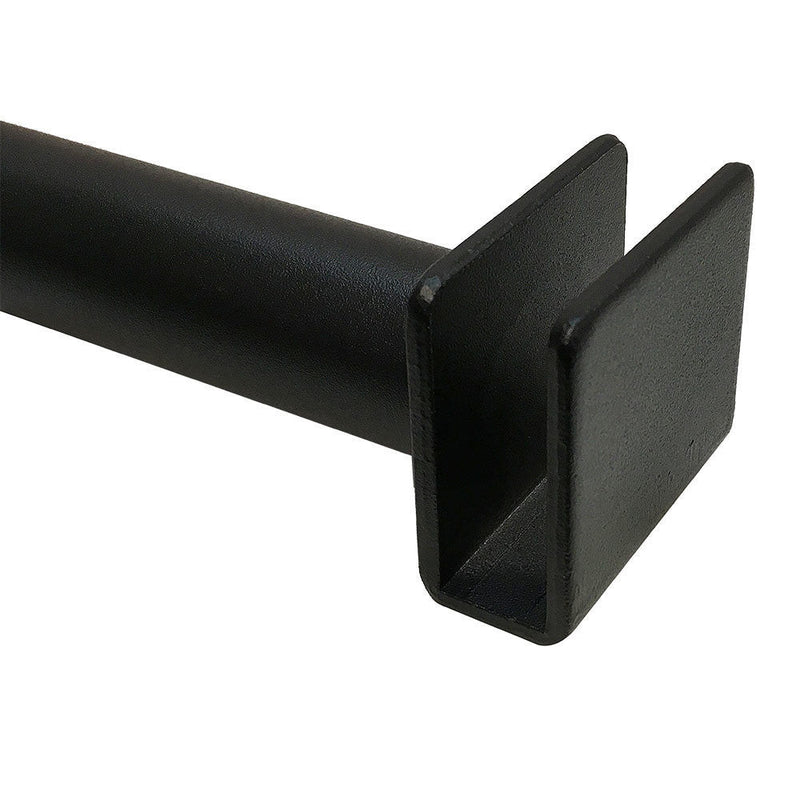 2 Pc 12'' Shelf Support Hangrail Bracket Fixture Rack Display System Matte Black