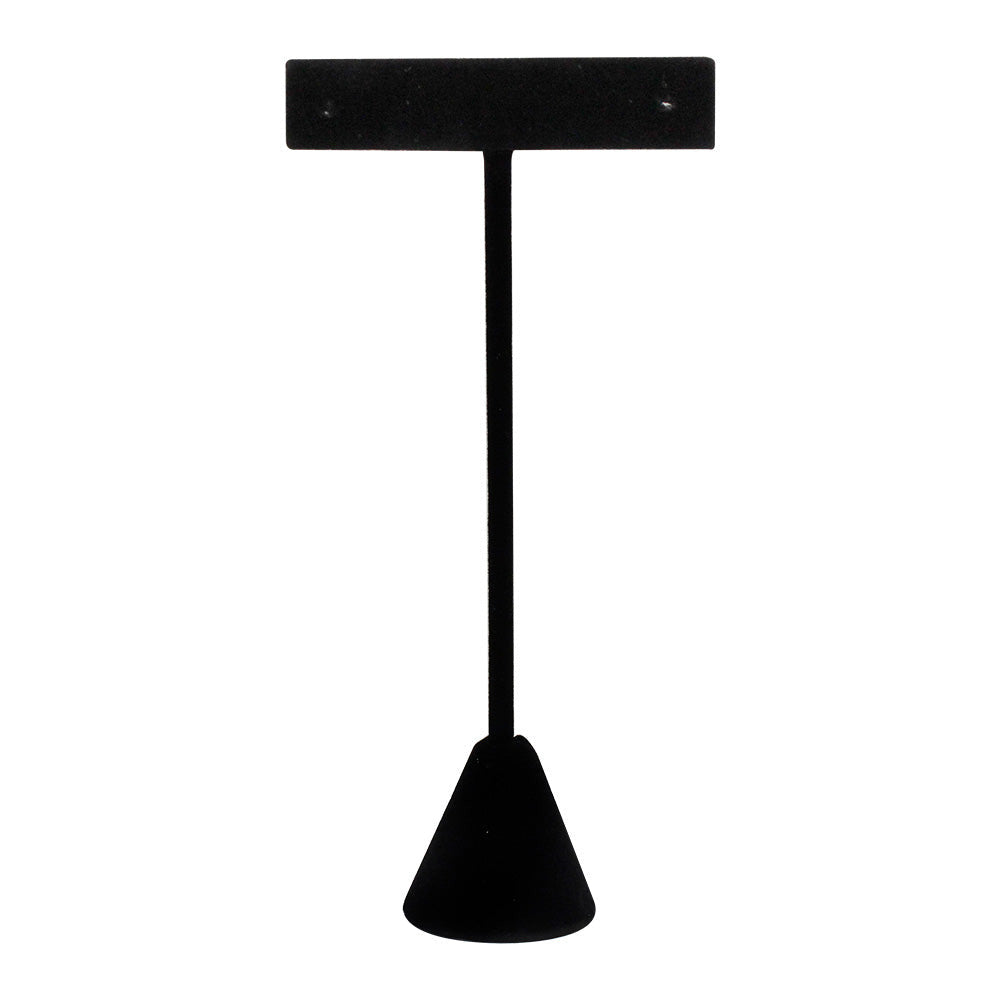 2 PC 2-1/2" x 5-5/8"H Black Velvet Earring Display Stand Jewelry Retail Fixture Displaying Earrings Holder
