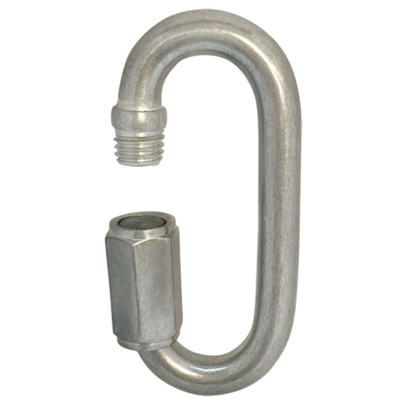 2 Pc 3/8" Stainless Steel Quick Link 1,600 Lbs Cap WLL Boat Marine SS316 Locking Carabiners Quickdraws