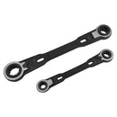 SAE 4-in-1 Double Box Ratcheting Wrenches – 9" and 6" Reversible Spanner Set