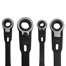 Dual Size Ratcheting Wrench Set – 4-in-1 SAE Double Box End Spanners