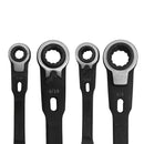 4-in-1 Ratcheting Wrench Set SAE – Fits 8 Sizes for Mechanics and Workshop Use
